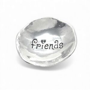 Pewter Friends Trinket Dish NWT